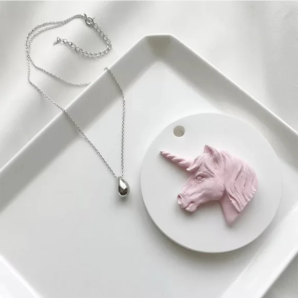 NEW Water Drop Necklace | 18k Gold Vermeil Over Sterling Silver - Picture 4 of 14